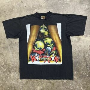Vintage 90s Alien Workshop T-shirt Kingpin Movie Skateboard Powell Zero Hook Ups 海外 即決