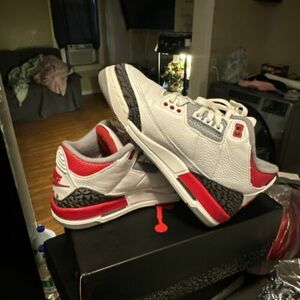 24cm(US6) - Jordan 3 Retro Mid ファイヤーレッド 海外 即決