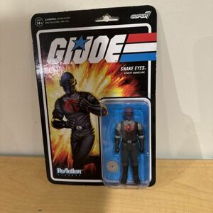 Super 7 ReAction GI Joe Snake Eyes [Covert Snakeling] Disguise Action Figure 海外 即決