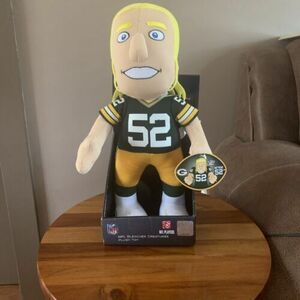 14" Green Bay Packers Clay Matthews Bleacher Creature Plush NIB 海外 即決