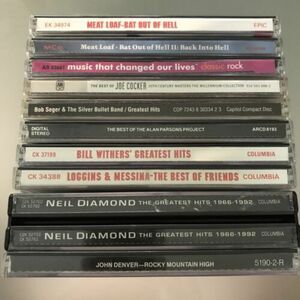 70’s HUGE LOT Of 11 #6- Seger, Meatloaf, Neil Diamond, Loggins, Parsons, Cocker 海外 即決