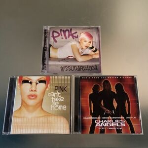 Pink 3 CD/1 DVD LOT- Missundaztood, Can’t Take Me Home & Charlie’s Angels 海外 即決