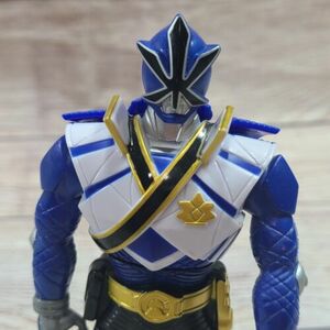 Bandai Power Rangers Super Samurai Action Figure Blue White 6" 2011 海外 即決