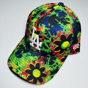 New Era Los Angeles Dodgers 9FORTY Floral Green Multicolor Mens Hat Cap Snapback 海外 即決