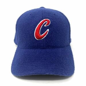 VTG Chicago Cubs Sports Specialties 643 Fitted Baseball Cap Hat Sz 7 1/8 Blue 海外 即決