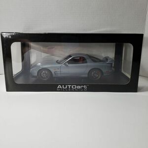 1/18 AUTOart mazda rx7 diecast model car black metal 海外 即決