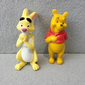 Pooh & Rabbit Disney Winnie the Pooh 3" Toy Action Figure Lot of 2 海外 即決