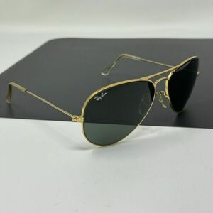 Ray Ban Bausch & Lomb Gold Aviator Vintage Sunglasses 58 [] 14 B&L 海外 即決