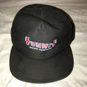 Vintage Summit Racing Equipment Hat Snapback Baseball Cap Made In USA Black 海外 即決