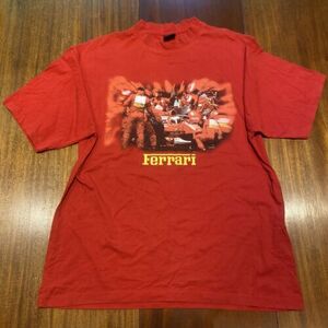 Vintage 1999 Ferrari Formula One F1 Licensed Racing 90s T-Shirt Size XL Red 海外 即決