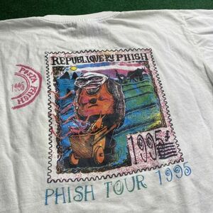 Vintage Phish Shirt Mens XL White 90S Band Music Concert 1995 Tour Tee 海外 即決