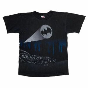 VTG Batman Forever Batmobile DC Comics T-Shirt Youth Large Single Stitch 海外 即決