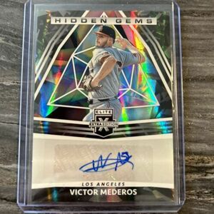 2022 Elite Extra Edition Victor Mederos Angels Prospect Auto Hidden Gems 海外 即決