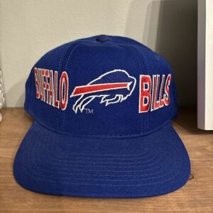 Vintage 90s Starter Buffalo Bills NFL Football Wool Snapback Hat EUC 海外 即決