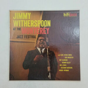 JIMMY WITHERSPOON At Monterey J421 Mono LP バイナル VG++ Cover VG+ Co Slv 1959 海外 即決