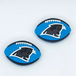 *NFL CAROLINA PANTHER PAIR HI QUALITY shoe charms for crocs 海外 即決