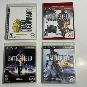 Battlefield: Bad Company 1 & 2 and Battlefield 3 & 4 Bundle (PS3) Tested CIB 海外 即決