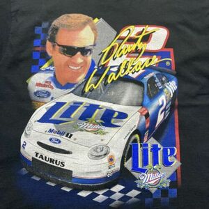 Vintage 1998 Rusty Wallace Nascar Miller Lite Racing Double Sided Shirt Large 海外 即決