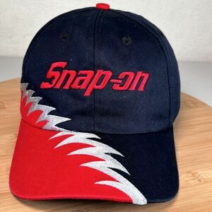 Vintage Snap-On Tools SnapBack Hat Cap Red Black Saw Shark Tooth Swingster EUC 海外 即決