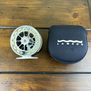 Lamson Guru 1.5 Fly Reel 3-5wt (Clear Finish) w/ Case 海外 即決