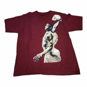 Vtg Lebron James Dunking Skull T Shirt Size XL NBA Basketball 海外 即決