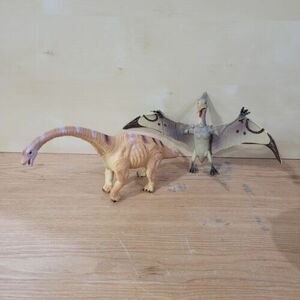 WOW WORLD NKOK Dinosaur figures set of2 Pterodactyl Brachiosaurus Realistic Dino 海外 即決