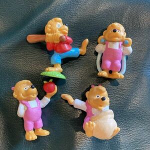 Vintage Berenstain Bears Brother & Sister Bear PVC Figure Toy Lot Applause 海外 即決