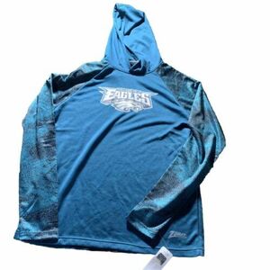 Philadelphia Eagles Hoodie Mens Large Green Vintage Zubaz Sweatshirt NFL Snake 海外 即決