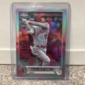 SHOHEI OHTANI 2022 TOPPS CHROME SONIC AQUA PINK REFRACTOR /199 ANGELS #1 海外 即決