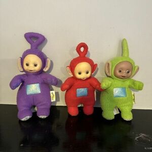 Lot of 3 Vintage Hasbro 1998 Ragdoll Teletubbies 9” Figurines 海外 即決