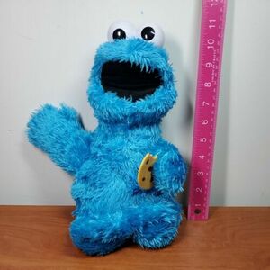 SESAME STREET “Feed Me” Cookie Monster TALKING VIBRATING 13" Plush Hasbro E1961 海外 即決