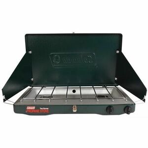 Classic Propane Gas Camping Stove 2 Burner Up 20000 Total BTU Cooking Power 海外 即決