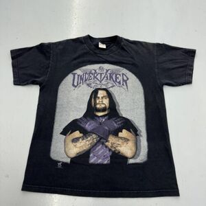 Vintage 90s The Undertaker Tombstone RIP T Shirt WWF Sz L 海外 即決