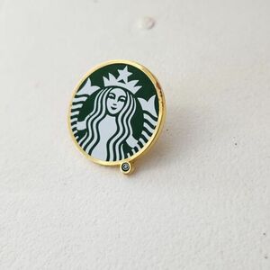 Vintage Starbucks Coffee Lapel Hat Pin Siren Old Logo Rare with "R" Registered 海外 即決