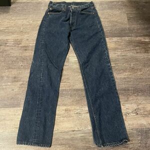 VTG Levi’s 501 DARK Denim Jeans USA ONE - NO WASH measured 29 x 33 Tag 31 x 36 海外 即決