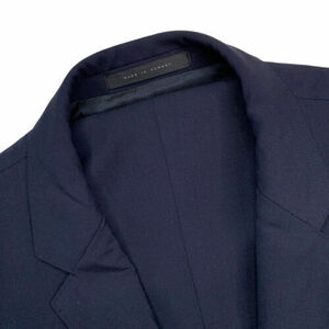 Mens 38 R Hugo Boss Solid Navy Blue Strech Modern Fit Super120's Wool Suit 海外 即決