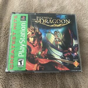 Legend of Dragoon PS1 (Sony PlayStation) Greatest Hits No Manual Bad Disc Holder 海外 即決