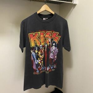 KISS Rocks Japan 96 97 Cronies Alive Worldwide L Shirt Single Stitch Reprint VTG 海外 即決