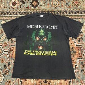 Meshuggah True Human Design Sane Vintage XL Death Metal Band Shirt 90s 海外 即決