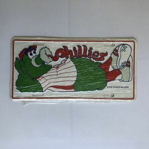 1978 Vintage Phillies Phanatic Metal License Plate Sign Fanatic FACTORY SEALED 海外 即決