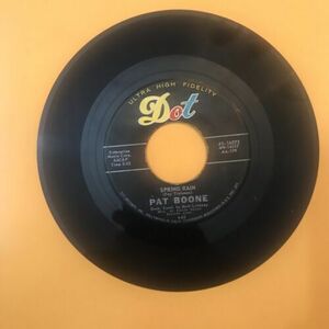 PAT BOONE-SPRING RAIN/WALKING THE FLOOR OVER YOU-DOT 16073 バイナル RECORD 45 海外 即決