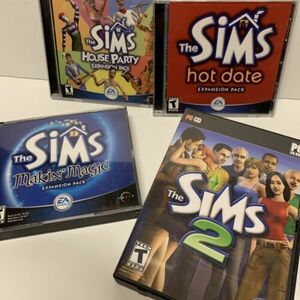 The Sims Computer PC Windows Games - Tested & Working - Lot of 4 海外 即決