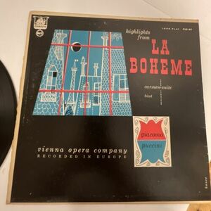 Puccini La Boheme "Highlights: Tebaldi, Bergonzi, Bastianini..." 12" バイナル Rec 海外 即決