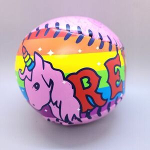 g. MLB Boston Red Sox Ultra RARE Unicorn Pink Rainbow 4" Soft Baseball Rawlings 海外 即決