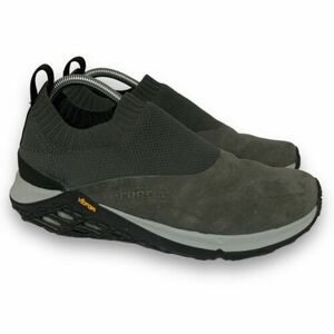 メレル Slip-on トレーナーs メンズ 8.5 Gray Suede レザー Trail Shoes Vibram Soles 海外 即決