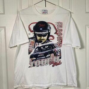 Vintage 90s Dale Earnhardt Running Tough spellout 99 Competitors View Shirt XL 海外 即決