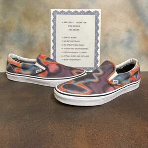 バンズ Classic Psychedelic Slip On Sneakers Men's Size 12M 海外 即決