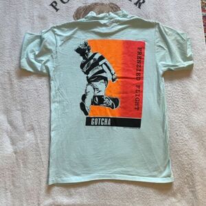 Vintage 1987 Gotcha Skateboard Shirt Men L Double Sided 海外 即決