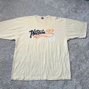 Vintage Phat Farm T-Shirt Men’s XL Classic American Flava Est 1992 Logo Y2K Tan 海外 即決