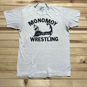 Vintage 80s Monomoy Wrestling Cape Cod Massachusetts Shirt Size M 海外 即決